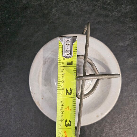 Vintage Bicentennial Stoneware Cheese Crock With Wire Bale Spirit of 76 - Picture 8 of 10